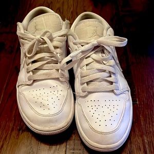 Nike Air Jordan 1 Low White Size 8.5 Womens